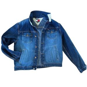 Vintage Tommy Hilfiger Men’s Denim Jacket - Size L